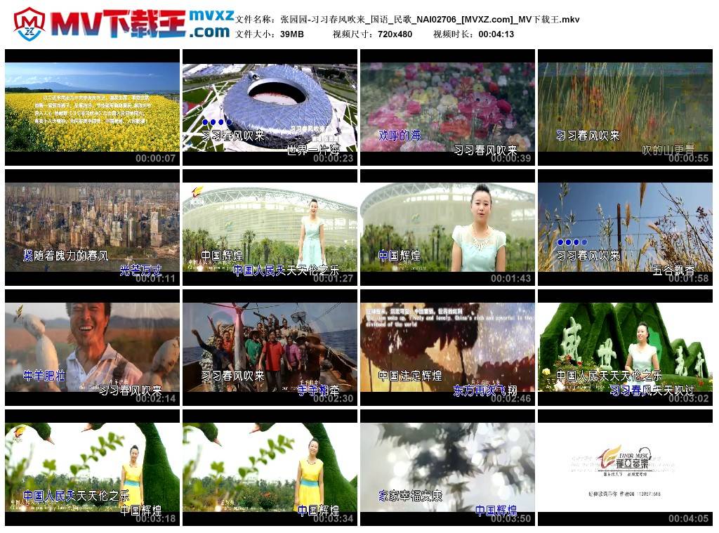 张园园-习习春风吹来_国语_民歌_NAI02706